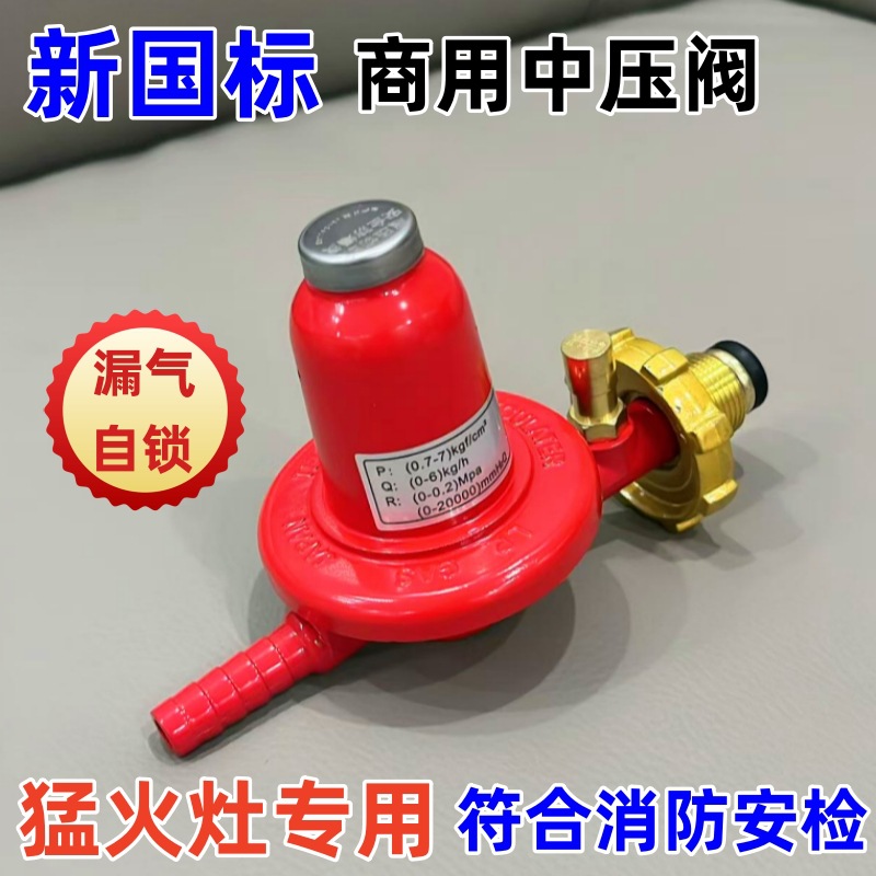 国标减压阀商用防爆高压中压阀煤气罐液化气钢瓶饭店猛火灶安全阀