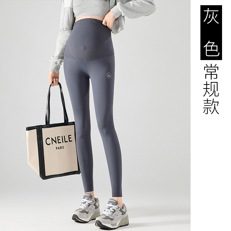 实拍孕妇裤子2025秋冬加绒鲨鱼皮打底裤瑜伽裤外穿裤高腰托腹弹力|undefined