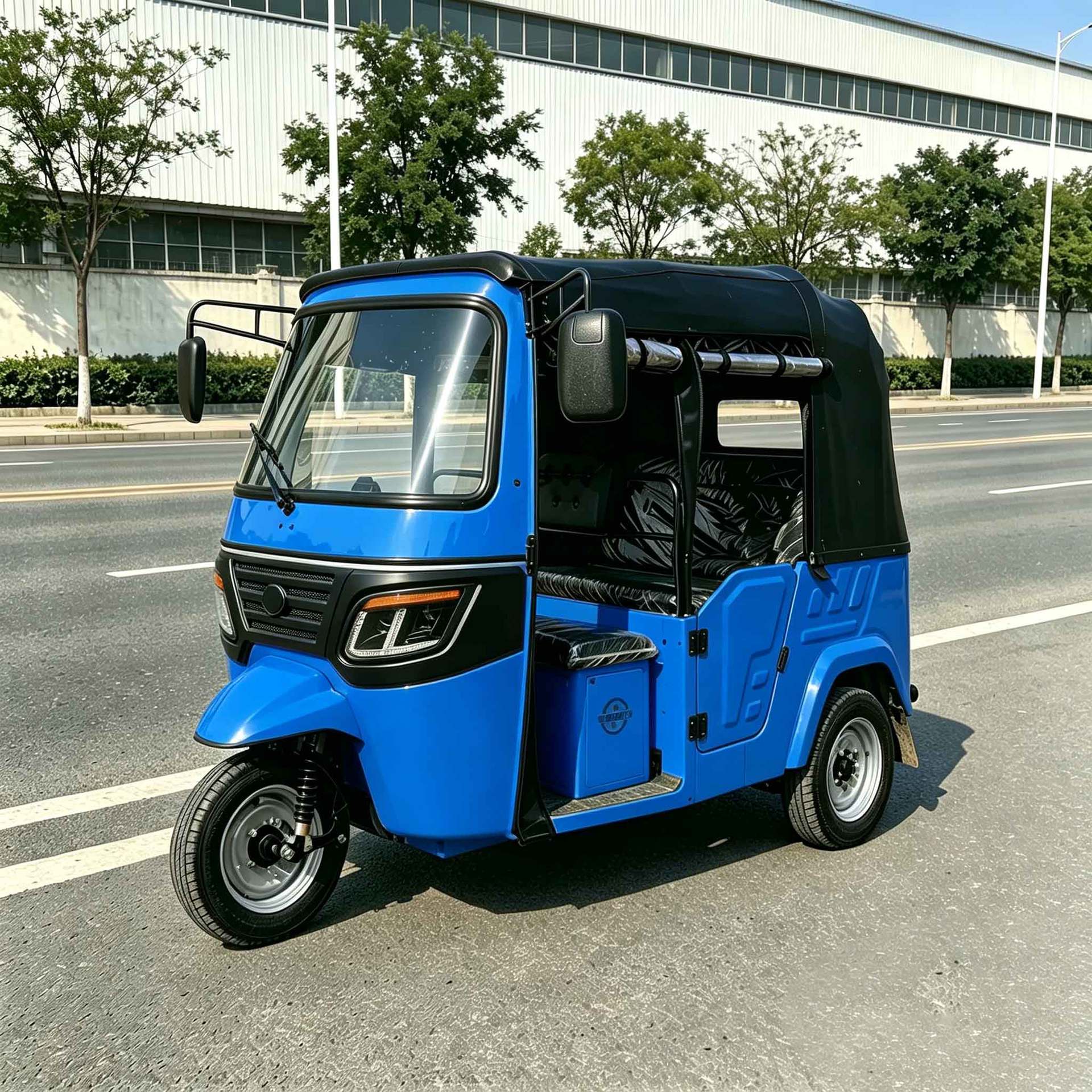 Popular Model Dudu Passenger Tricycle with 6 Seats, Tuktuk, African Tricycle with Canopy, Foreign Passenger Transport Quality