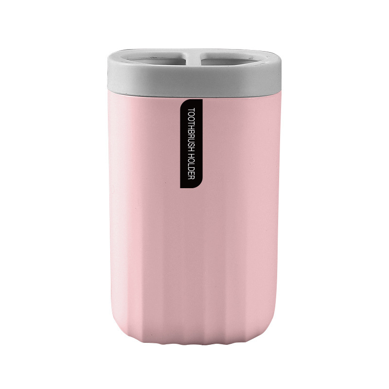 Patrón de onda Estilo nórdico cepillo de dientes caja de almacenamiento de plástico baño Baño hogar lavado taza de almacenamiento rack taza cepillo de dientes titular