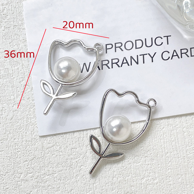 1 Piece Alloy Artificial Gemstones Pearl Cherry Heart Shape Flower display picture 18