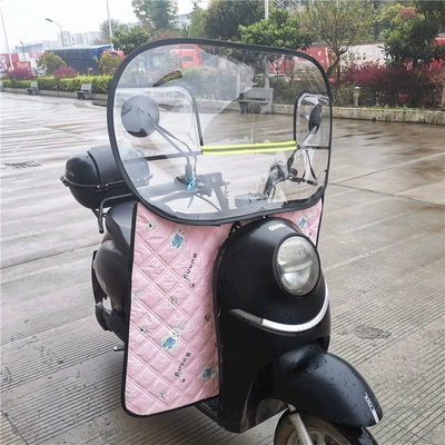high-definition transparent windshield rain — Motorcycle front windshield - detachable-model-pink-rabbit-windshield-and-rainproof-board