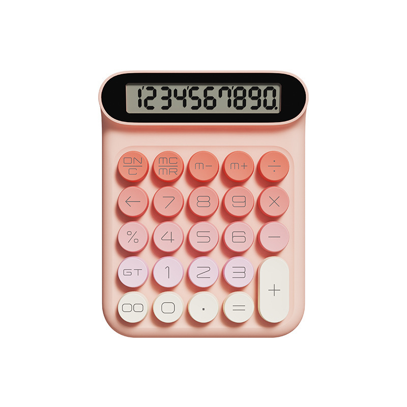 LOCOCK 新緑軸(メカニカルボタン) 電卓 金融 ビジネス オフィス かわいい 学生 JS05|undefined