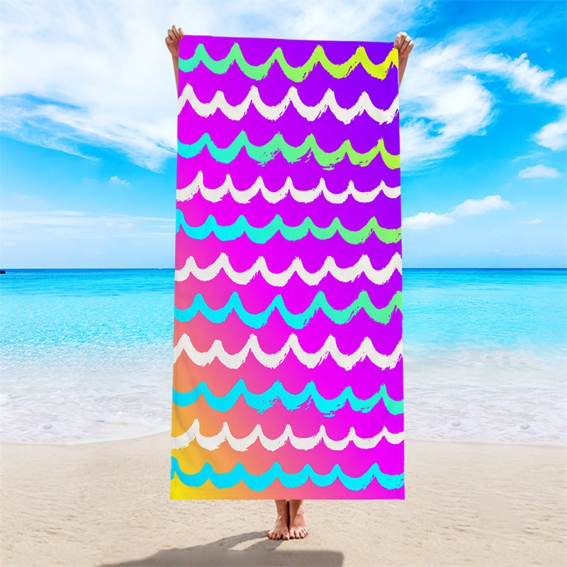 Comercio exterior Amazon toalla de playa de impresión digital europea y americana toalla de secado rápido toalla de felpa de microfibra toalla de baño de piscina