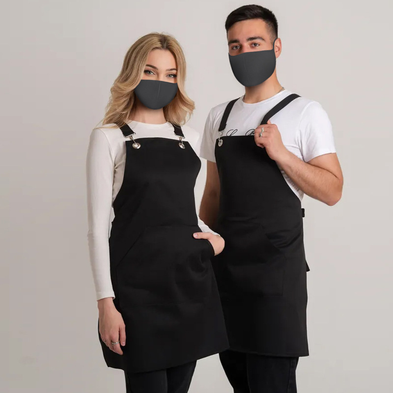 Transfronterizos Amazon herramientas ni delantal restaurante impermeable manicuría tienda de té de leche ropa de trabajo delantal de cocina logo personalizado