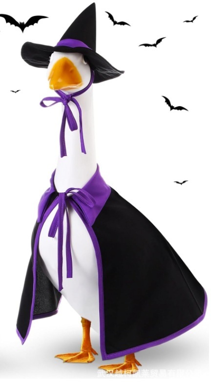 2 ピース/セット魔女ガチョウ衣装芝生ポーチガチョウ布魔女衣装プラスチックガチョウ衣装 23inch ガチョウセメント|undefined