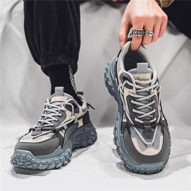 2024 new spring men's shoes sports site wear-resistant thick-soled tires labor protection work Joker Torre fashion shoes