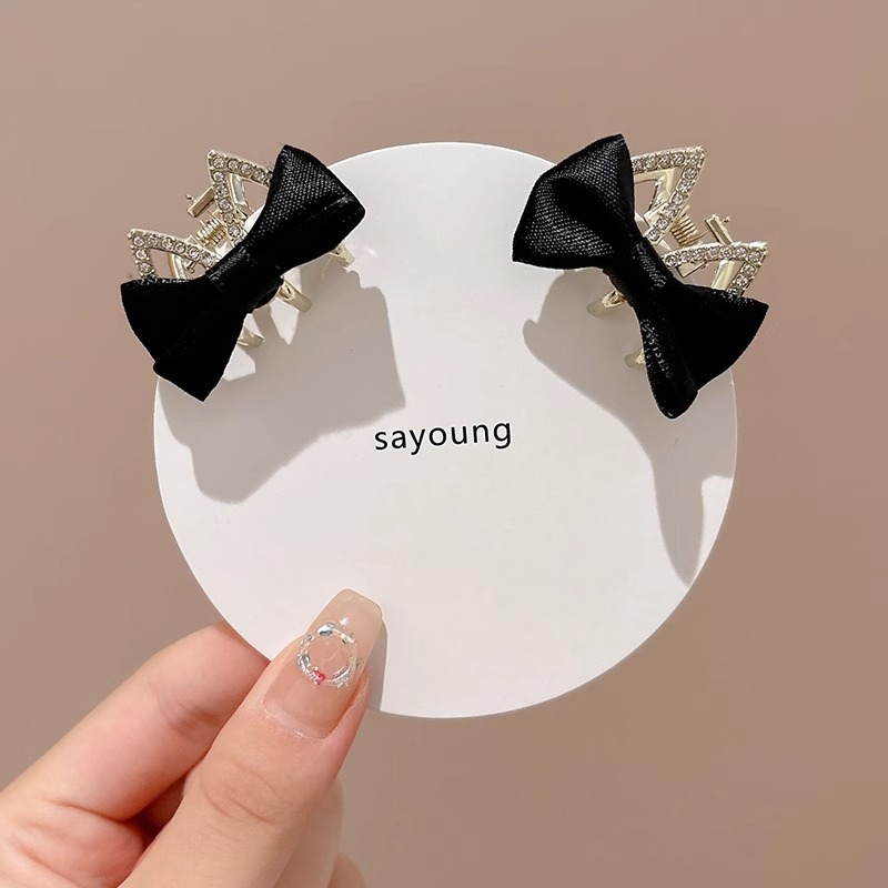 Clip de cabello de arco frente lateral clip de frangeo princesa de alto nivel cabeza pequeña clip de agarre mujer 2025 nuevo clip de cabello detrás de la oreja