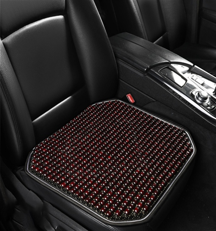 Summer Wooden Bead Cushion Car Seat Cushion Lumbar Support Ventilated Breathable Massage Waist Support Office Seat Back Cushion Lumbar Cushion