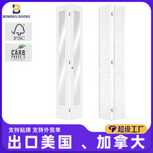 跨境MDF折叠门 80x32 室内衣柜门 Bifold Door 北美标准 出口美国