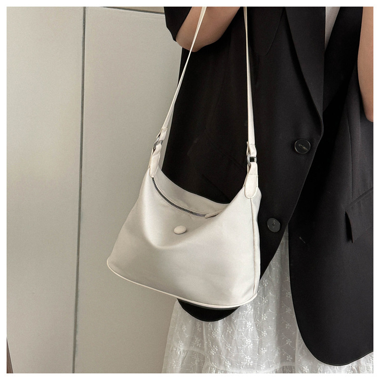 Borsa a tracolla da donna in tessuto oxford borsa versatile trendy_voghion.com