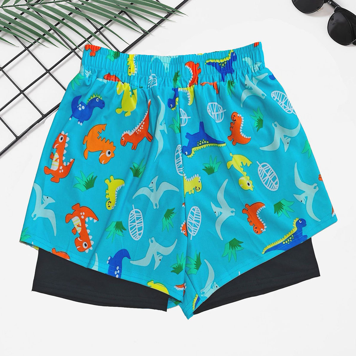 Bañador para niños, traje de baño profesional de secado rápido para niños, equipo de entrenamiento de natación para niños de doble capa anti-vergüenza para niños grandes