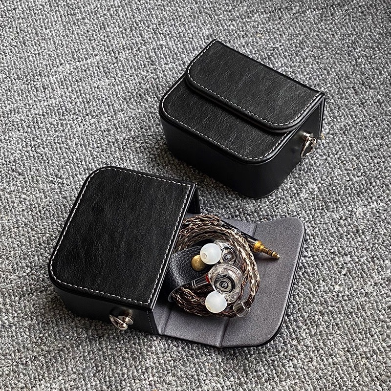 适用于有线耳机兴戈qdc达音科铁三角索尼森海苹果收纳盒抗压小包