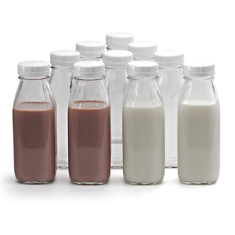 300毫升500毫升牛奶玻璃瓶鲜榨果汁饮料瓶鲜奶瓶MILKBOTTLE