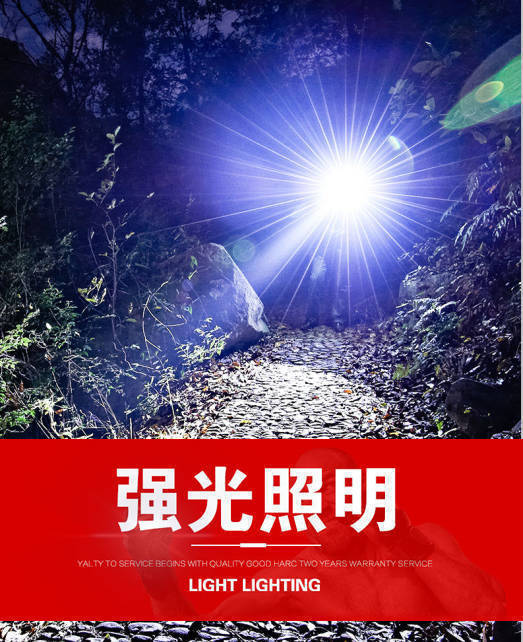 Outdoor Mini Bright Flashlight, Convenient and Multi-Functional Aluminum Alloy Zoom Led Light, Household Rechargeable Emergency Light