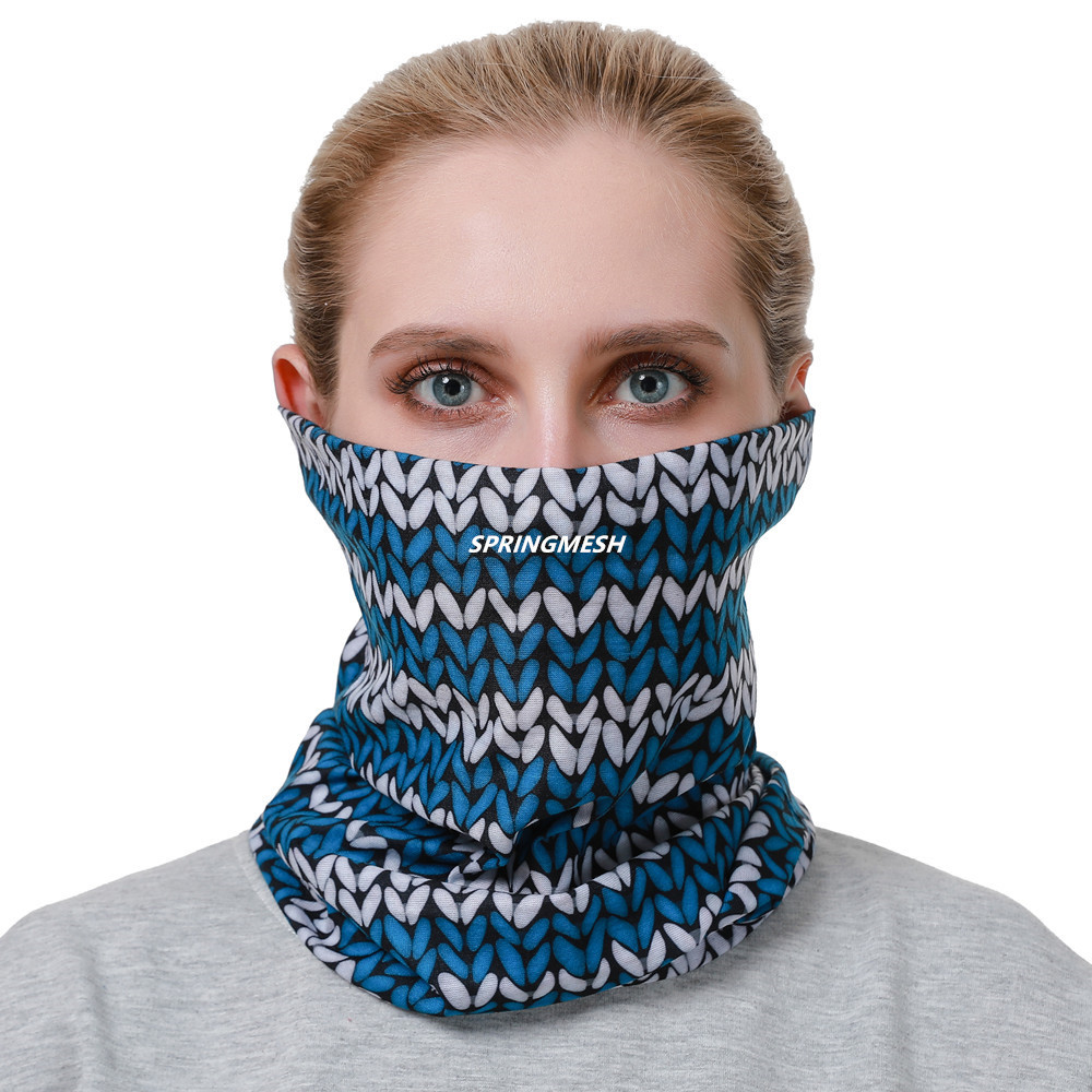 Outdoor sun protection and UV protection face mask for men and women, breathable neck protector, cycling neck gaiter, seamless magic headscarf