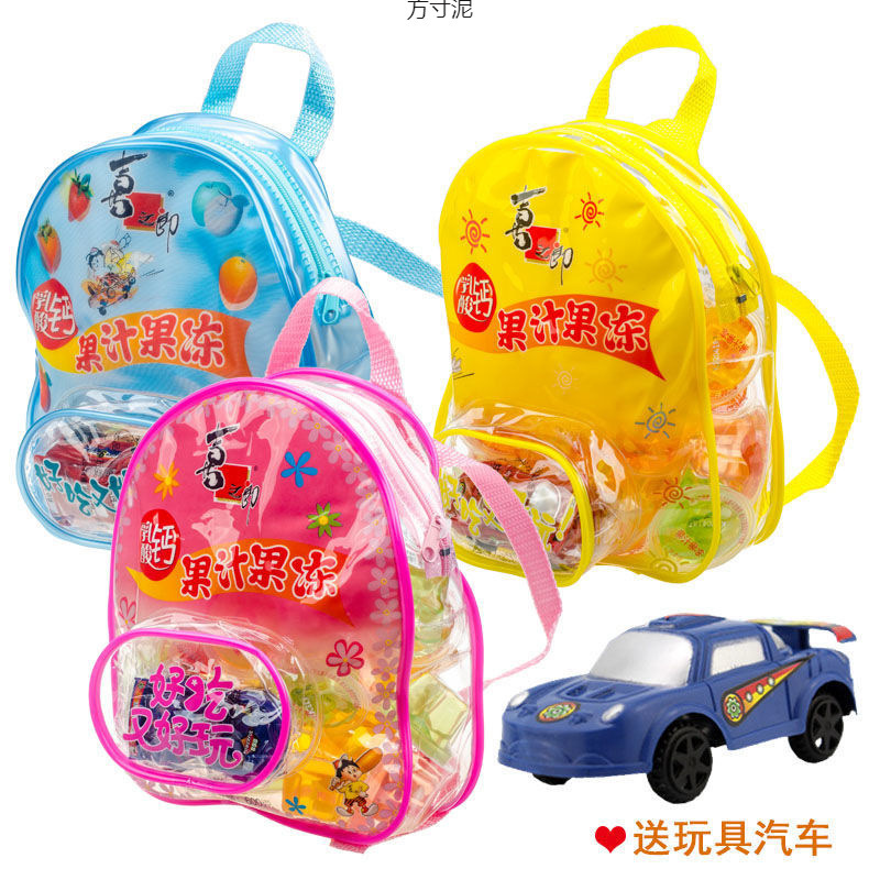 果冻书包果冻水果果汁礼包儿童休闲小零食跨境工厂供应链外贸批发