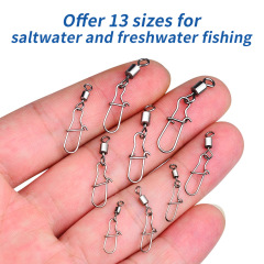 Stainless steel figure-eight clip American-style swivel enhanced pin lure connector 8-ring quick connection accessory