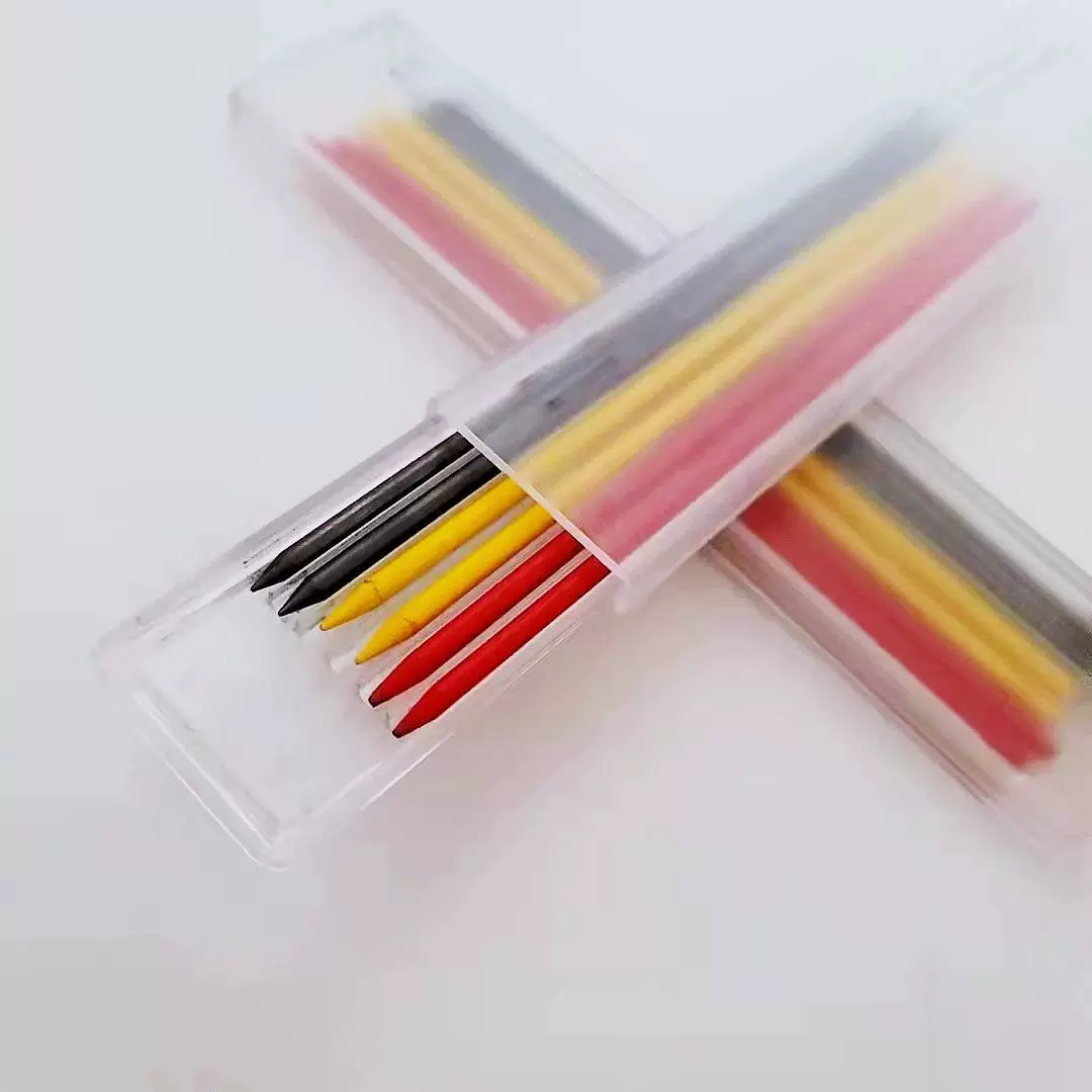 厂家批发自动木工笔芯玻璃芯120色2.8笔彩芯芯定铅芯芯不断芯专用