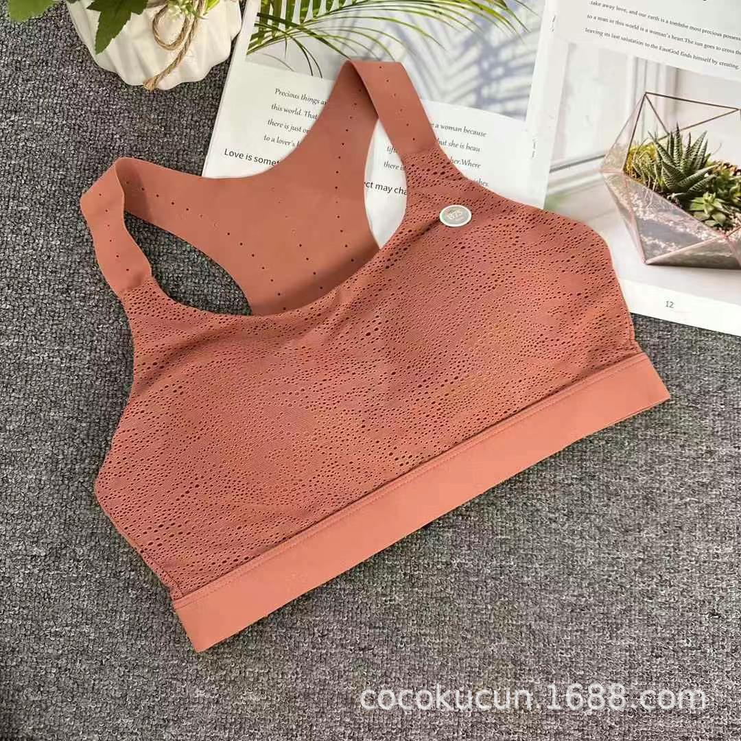 Transmisión en vivo nueva ropa interior deportiva vestible mujer al aire libre correr acondicionamiento físico reuniendo forma sin anillo de acero hermoso bra image 4