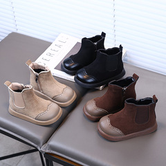 多用途でファッショナブルな子供用マーティンブーツ2025秋冬新作ショートブーツプリンセスブーツファッショナブルなショートチューブナイトブーツ