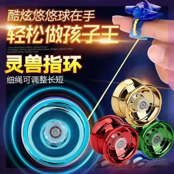 Amazon Chinese and English Packaging Alloy Metal Yo-Yo Fall-Resistant Three-Axis Yo-Yo Toy Children's Gift Puzzle