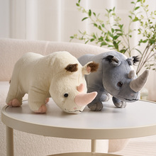 仿真犀牛公仔犀牛毛绒玩具家居装饰用品儿童早教玩具抓机娃娃