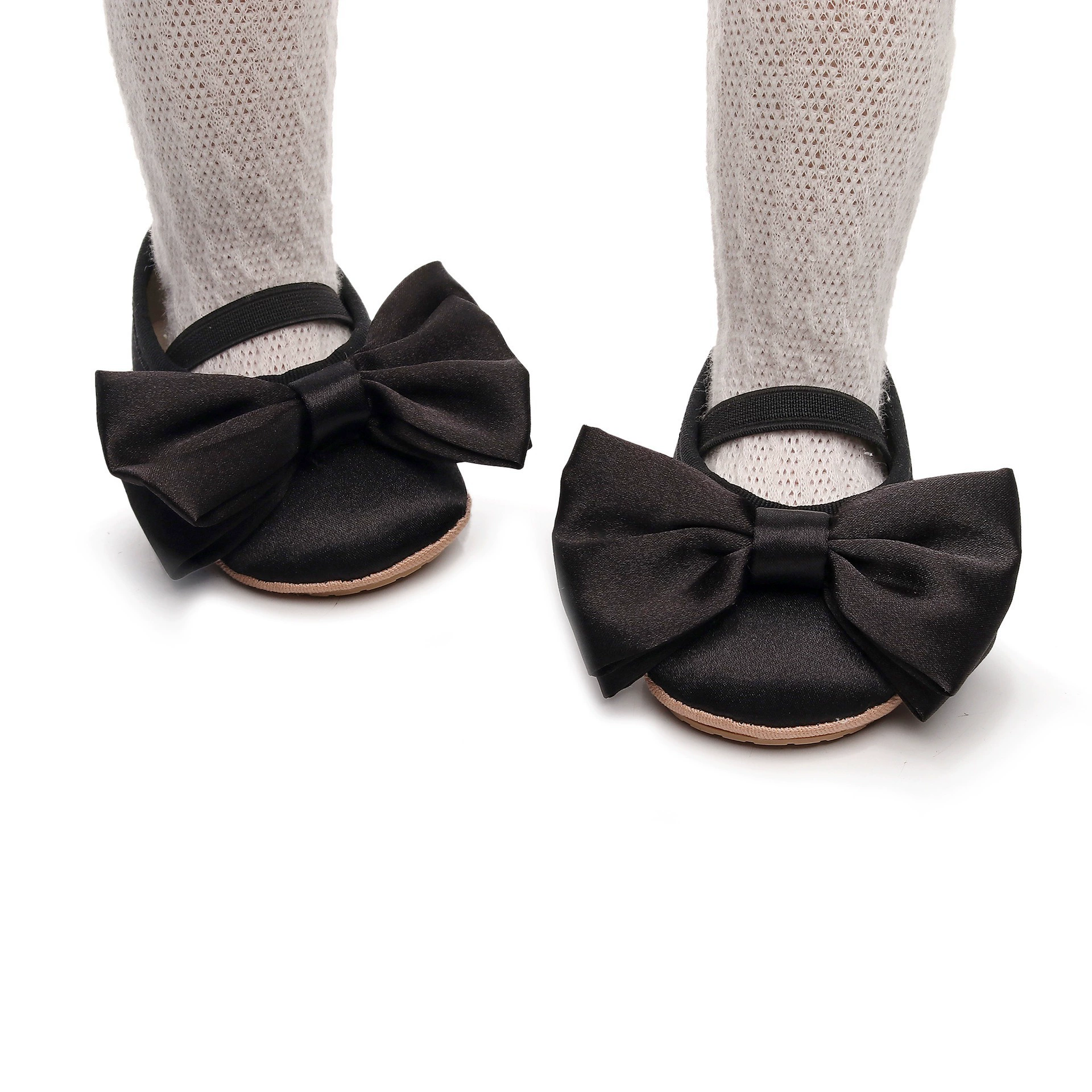 Children's breathable summer cute footwear for princess with bow for early age, soft sole