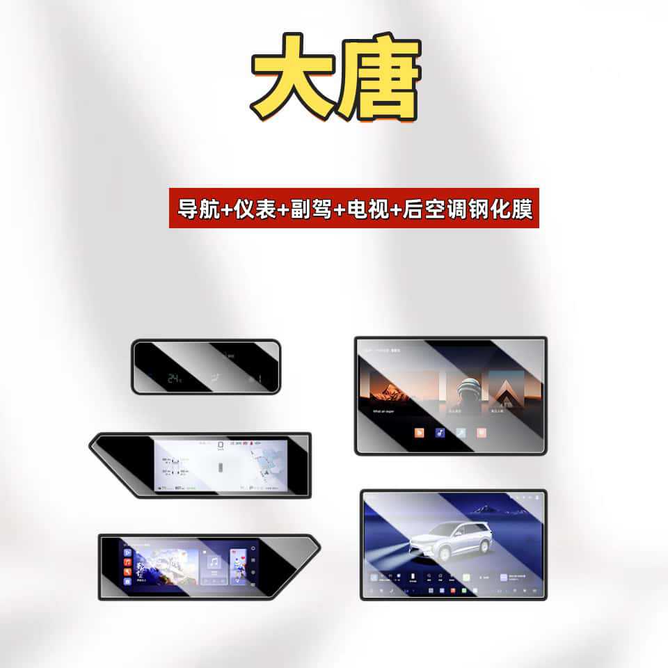 Suitable for 26 Byd Tang Dynasty Ev Models, Screen Tempered Film, Navigation Center Console Film, Car Accessories, Protective Parts