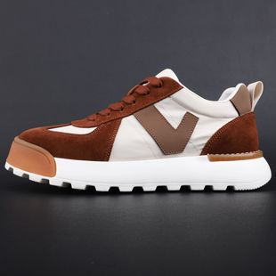 Guangdong Performance Supply Chain Europe 2024 Spring Sports style casual shoes contrasting and breathable skin with clothing in Guangzhou men