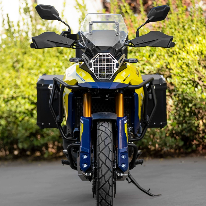 GSADV подходит для Suzuki V-Strom 800DE: трёхящичный задний кофр/кейс, защитные части, алюминиевый сплав, нержавеющая сталь
