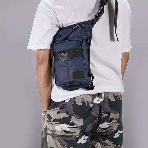 Cross-border exclusive men's chest bag Oxford cloth European and American sports leg bag waist bag large capacity crossbody and single shoulder bag