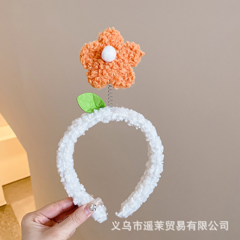 曲奇饼干洗脸发箍女2025新款毛绒压发头箍可爱发卡子防滑发捆头饰|undefined