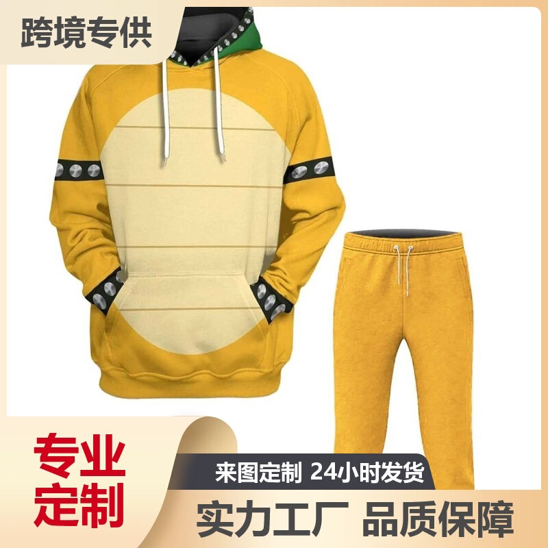 Cross-Border Export Exclusive for Sure Super Mario Bros. Mario 3D Printed Hooded Sweatshirt Men's Hoodie Cross-Border Export Exclusive for Sure Super Mario Bros. Mario 3D Printed Hooded Sweatshirt Men's Hoodie