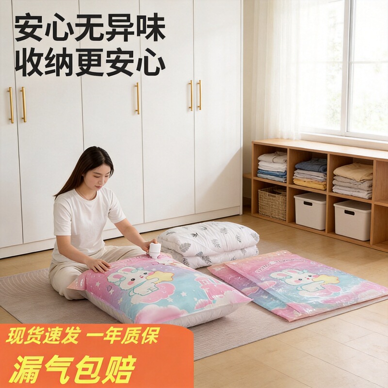 Thickened Vacuum Compression Storage Bags for Clothes, Quilts, down Jackets, Outdoor Travel Storage, Special Sealing