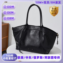 跨境托特包女欧美复古时尚包包通勤大容量单肩包定制女包工厂批发