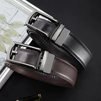 Новый мужской пояс премиум-смысл ремня автоматическая пряжка бизнес-пояс поддельная игла модная повседневная минималистичная пояс для мужчин