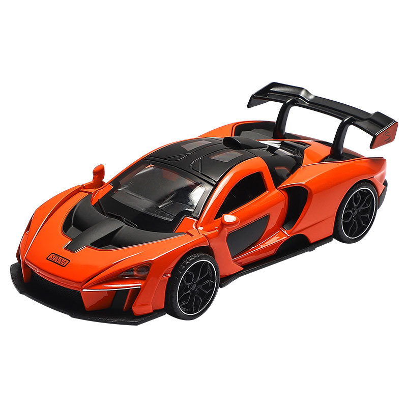 Modelo de Auto Deportivo McLaren 1:32 de Aleación con Luz y Sonido para Niños image 6