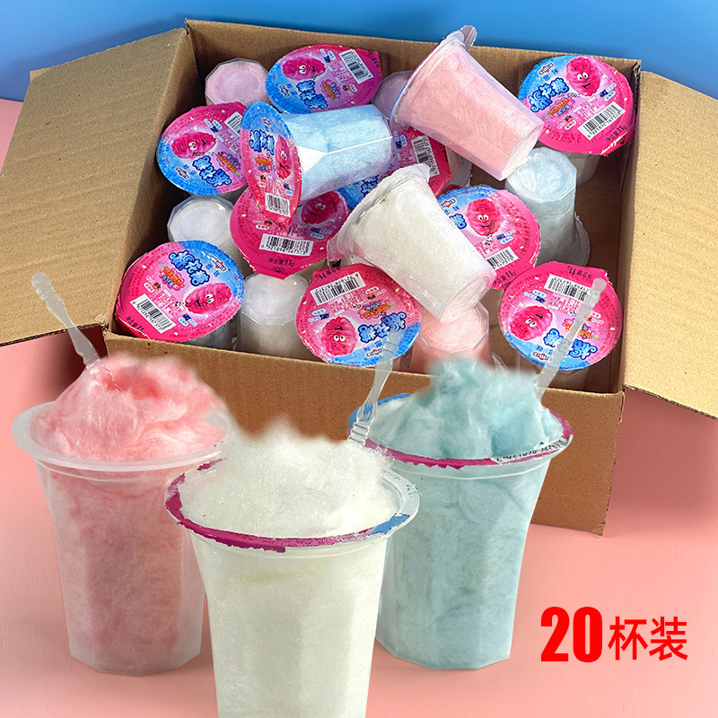 20杯整箱思咪拉丝棉花糖水果味休闲童年回忆8090后小时候怀旧零食|undefined