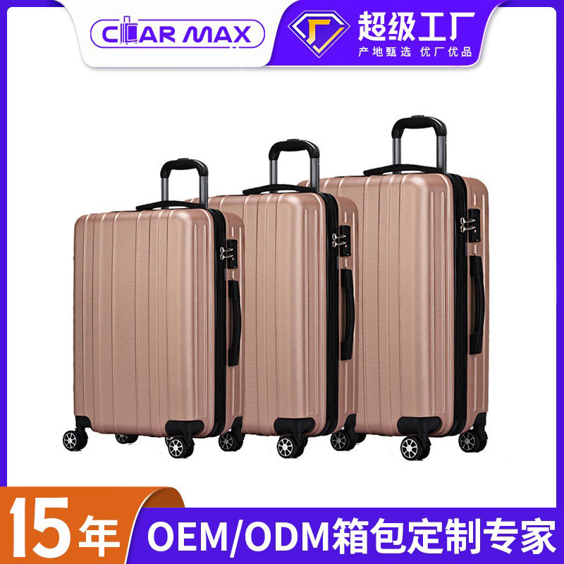 Hot-Selling Three-Piece Suitcase 24-Inch Universal Wheel Abs Hard Shell Multi-Function 28inch Password Business Suitcase