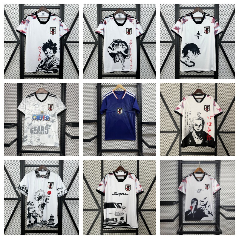 2425 season Japanese anime series Naruto One Piece Dragon Ball short-sleeved fan version jersey football uniform 2425 season Japanese anime series Naruto One Piece Dragon Ball short-sleeved fan version jersey football uniform