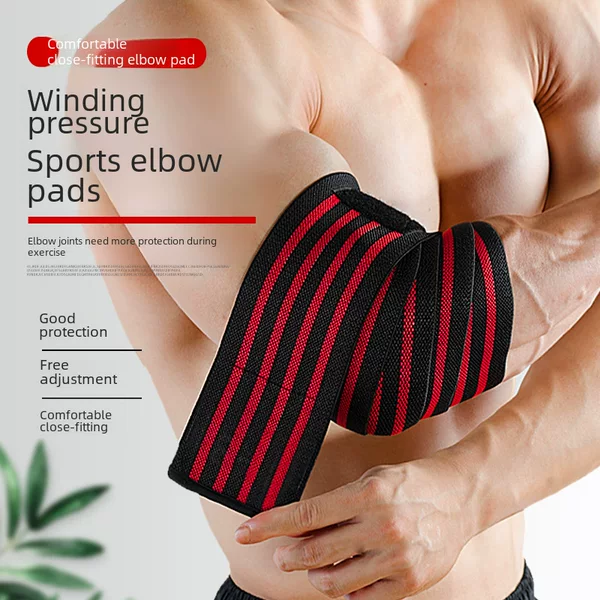 Sports Elbow Pads, Elbow Protectors, Bench Press Weightlifting Protective Gear, Gym Equipment, Support Straps, Compression Elbow Pads
