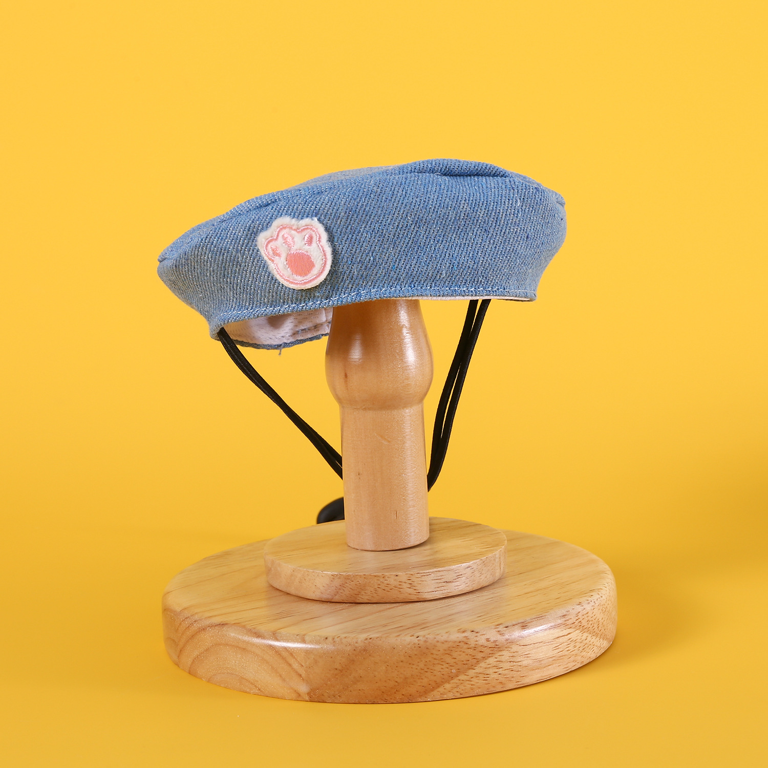 Pet denim de encaje bib toallas babosas sombrero Teddy Bear Kitty princesa arco set de bordado