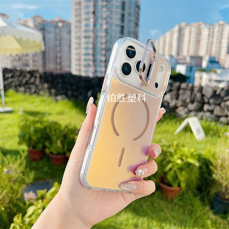适用苹果IPhone 13渐变13 Pro透明亚克力13 ProMax亮彩变色龙硬壳 - 9