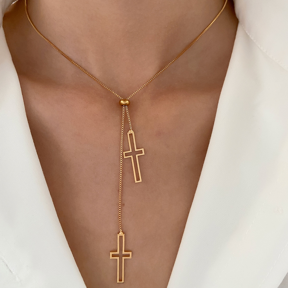 Titan Stahl Vergoldet Einfacher Stil Klassischer Stil Herzform Überzug Halskette Mit Anhänger display picture 2