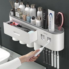 物置棚ダブル押し歯ブラシ穴なしうがいブラシカップセットトイレ収納歯ブラシホルダー付歯磨きホルダー