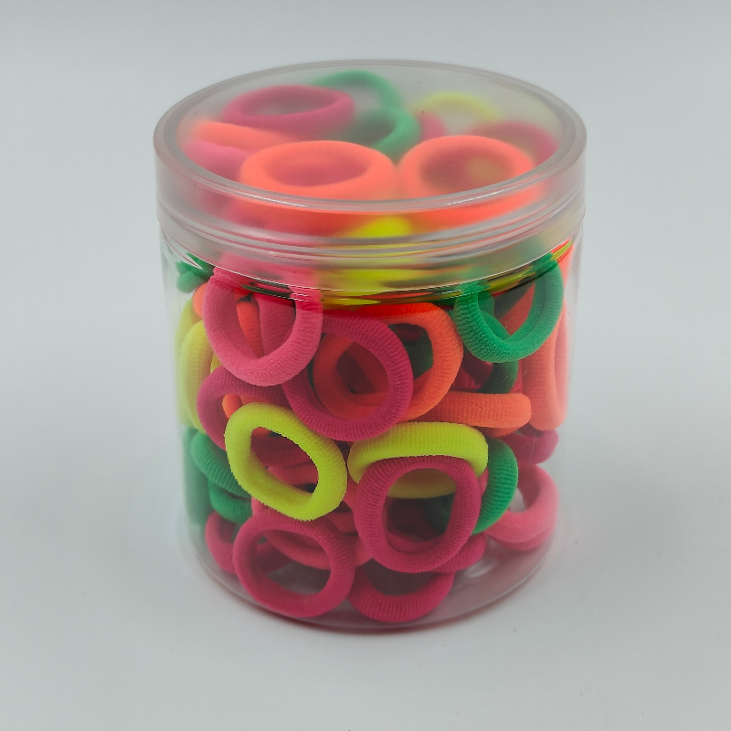 Fábrica directa enlatada de alta elasticidad no daña cabello de cabello de chicas anillo de toalla simple banda de goma cabello de cabello anillo de cabello de bebé