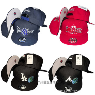 High Quality Yankees Ny Baseball Cap La Dodgers Embroidered Peaked Cap Warriors Adjustable Flat Brim Hat Wholesale