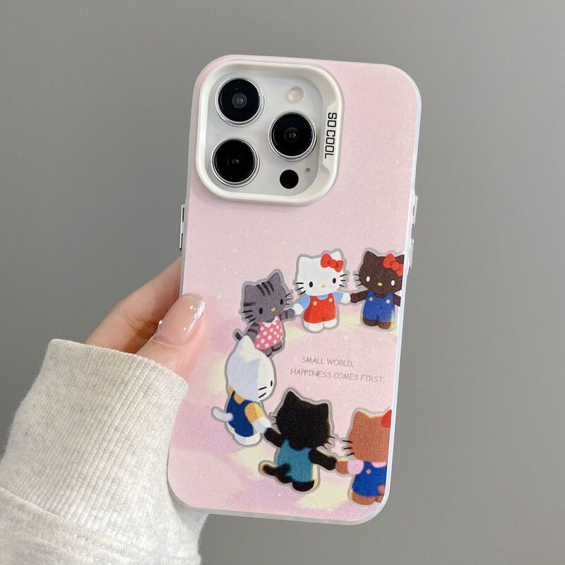 Various Colors of Kt Handles Suitable for Apple 17Promax Phone Cases, iPhone 16 Large Hole, 15 Trendy, 14 Hard Case, 13