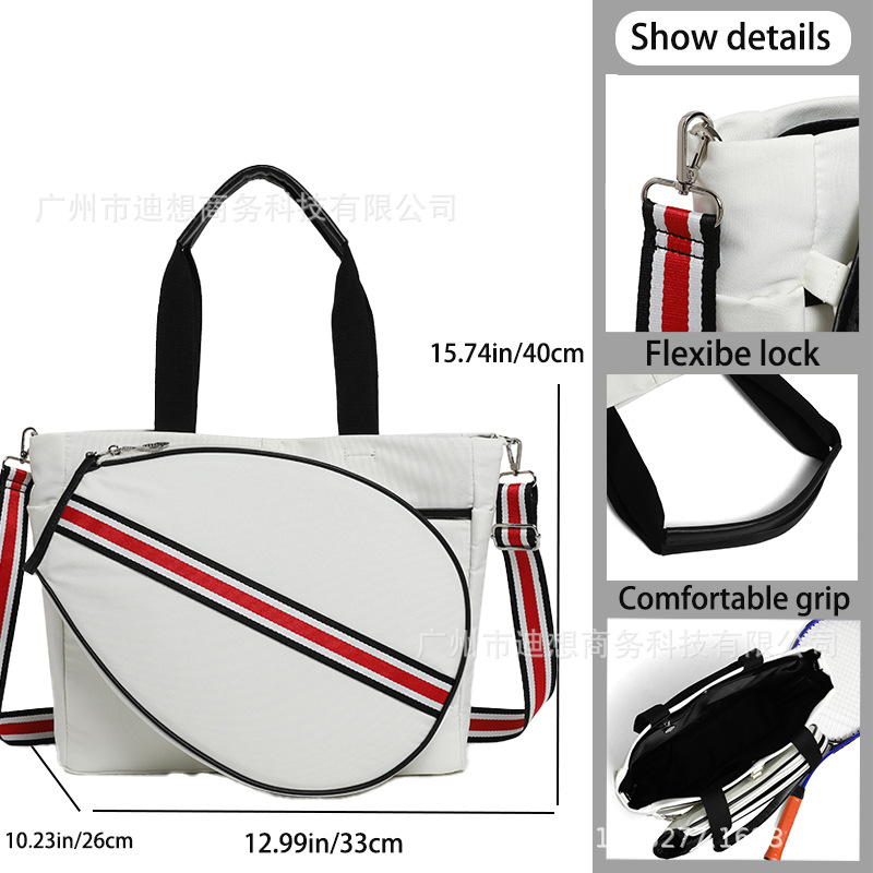 Nuevo bolso de raqueta de tenis de deportes al aire libre de bádminton impermeable de gran capacidad, almacenamiento de raqueta, mochila individual, bolso de mensajero portátil image 1
